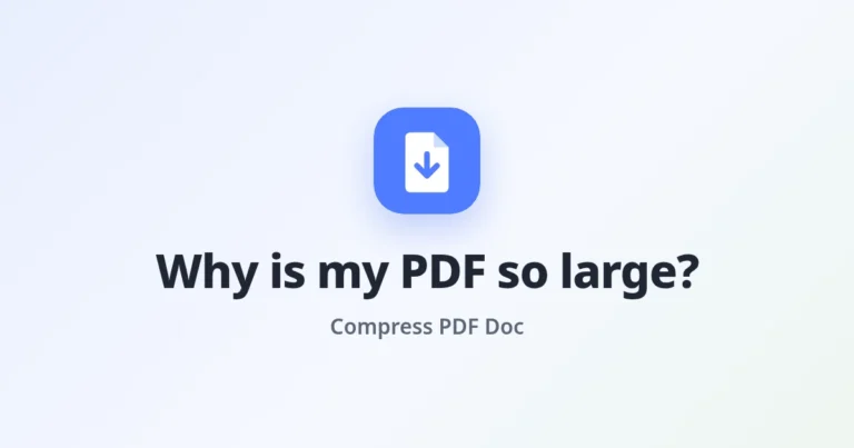 Why Is My PDF So Large?